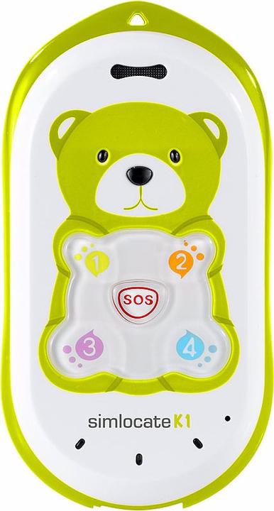 Produktbild Simvalley Kinder-Handy simlocate K1 mit Garantruf & GPS-Ortung (Grün)