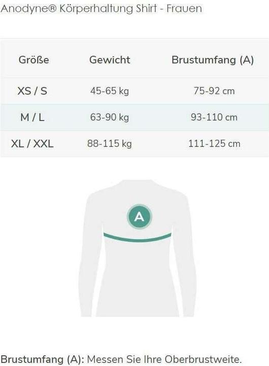 Actual product image Anodyne Posture shirt ladies, black size XS/S (S)