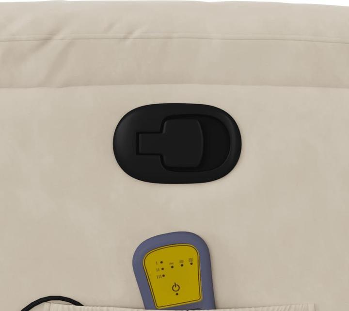 Image du produit VidaXL Fauteuil de massage beige microfibre,Couleur : beige,Matériau