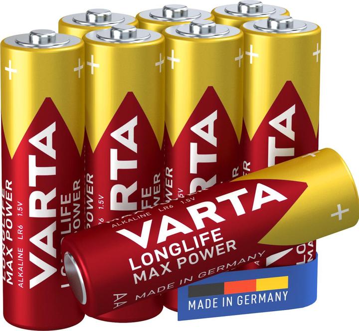 Produktbild Varta Longlife Max Power (8 Stk., AA, 2980 mAh)