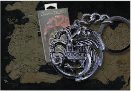 Image du produit Noble Collection Game of Thrones : Porte-clés Targaryen avec devise