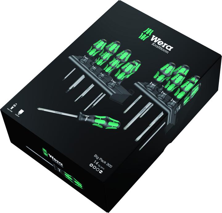 Produktbild Wera Kraftform Big Pack 300 (Torx (TX), Pozidriv-Kreuzschlitz (PZ), Phillipps-Kreuzschlitz (PH))