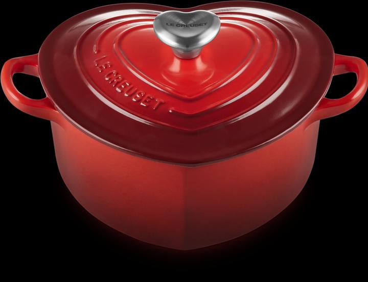 Immagine prodotto Le Creuset Tostapane a cuore con pulsante a cuore (20 cm, Pirofila + casseruola, Ghisa)