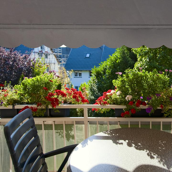Actual product image Relaxdays Telescopic Balcony Awning (2.50 m)