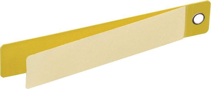Produktbild Brady LT-150x25-B7645-WR, Laminat(TM)-Anhänger + Laminat, Gelb, 150 x 25mm, mit Verstärkungsring (
