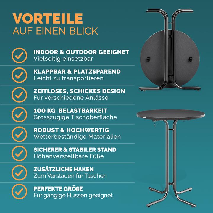 Produktbild Casaria Stehtisch (Ø 70 x 110 cm)