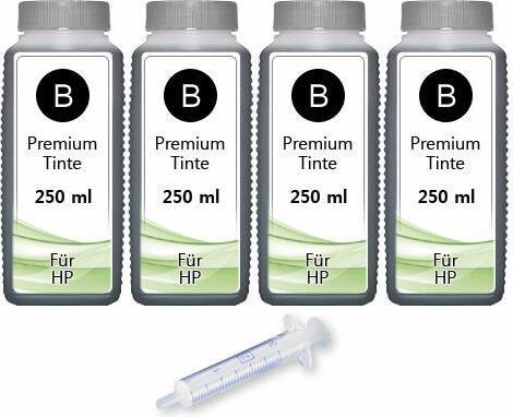 Produktbild Druckfuxx 1000ml Nachfüll Tinte für HP 301-XL OfficeJet 2620 4630 4632 2622 4634