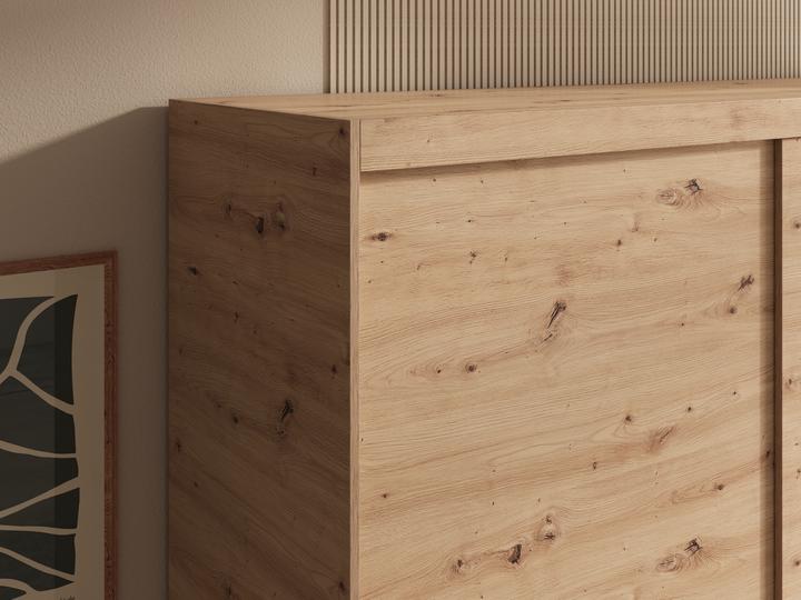 Actual product image ADRK Furniture Sliding-door wardrobe with mirror Hailey 160 (160 x 60 x 205 cm)