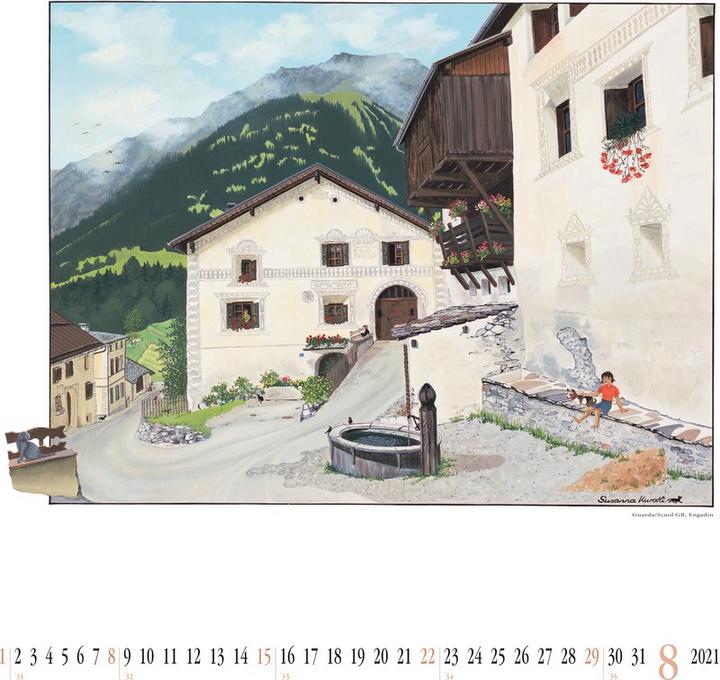 Actual product image Painted farmhouses (Special, No binding, German, French, Italian, English)