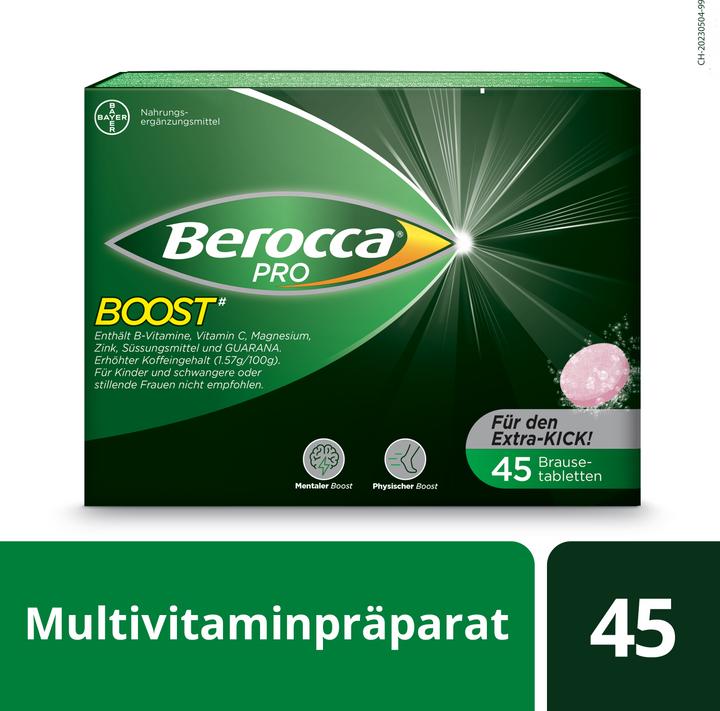 Actual product image Berocca Pro Boost (45 Piece, Effervescent tablet, 293 g)