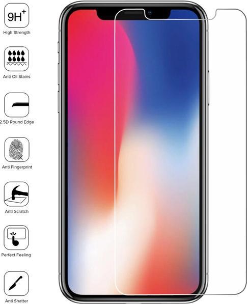 Actual product image JTI iPhone X/XS screen protector - tempered glass (1 Piece, Apple iPhone X, Apple iPhone XS)