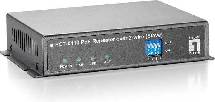 LevelOne POT-0110 Power over Ethernet PoE Repeater Slave su 2 fili RJ-11