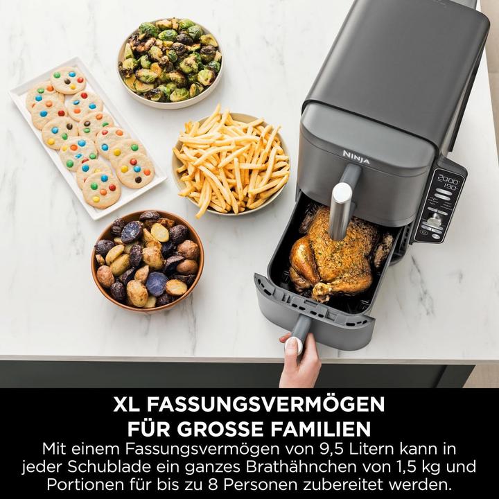 Productafbeelding Ninja SL400EU XL hetelucht friteuse met 2 verdiepingen (EU-stekker)