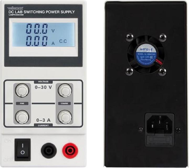 Actual product image Velleman Dc Lab Switching Mode Power Supply 0-30 Vdc / 0-3 Max With LCD Display