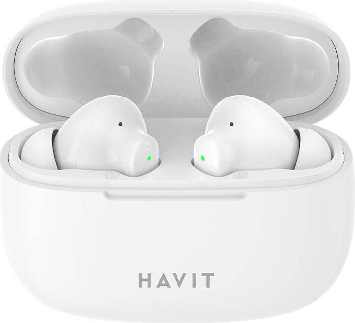 Actual product image Havit TW967 TWS earphones (white) (5 h, Cable)