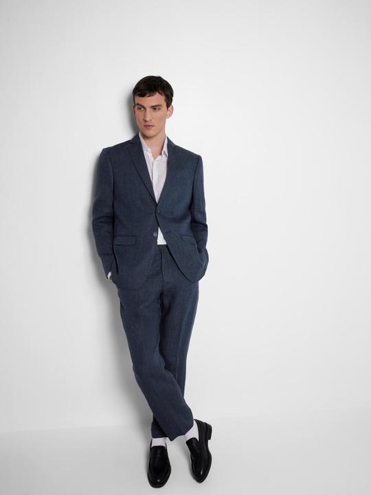Actual product image Selected Homme Regular fit linen suit trousers (52)
