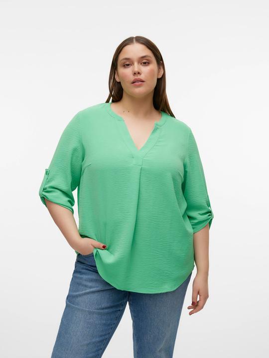 Actual product image Vero Moda Regular fit V-neckline Curve turned-up cuffs Top Top (46)