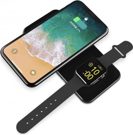 Produktbild Swissten Wireless CHARGER 2in1 Schwarz