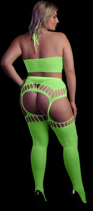 Produktbild Ouch! Two Piece with Crop Top and Stockings (XL, XXL, 3XL)