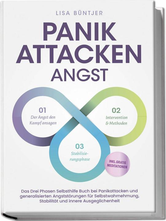 Produktbild Panikattacken Angst: Das Drei Phasen Selbsthilfe Buch bei Panikattacken und generalisierten Angststö (Deutsch, Lisa Büntjer, 2024)