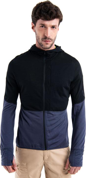 Immagine prodotto Icebreaker Uomo Merino 200 Realfleece Descender LS Felpa con cappuccio e zip (XXL)