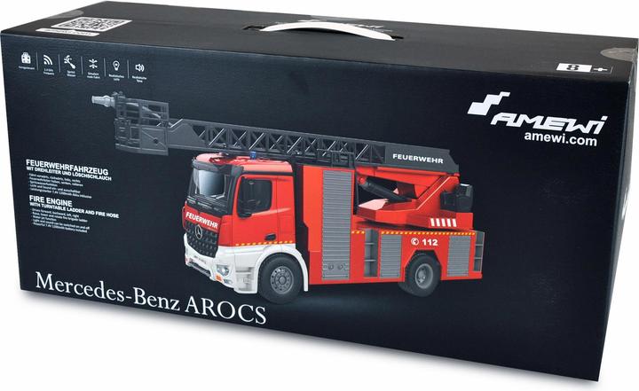 Produktbild Amewi Mercedes-Benz Feuerwehr Elektro Brushed Einsatzfahrzeug 4WD 1:18 RTR (RTR Ready-to-Run)