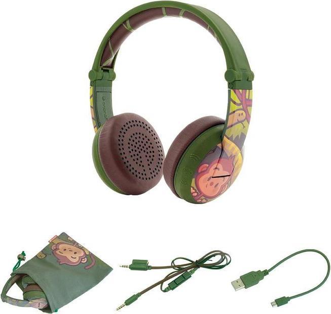 Produktbild Onanoff On Ear Stereo Headset Bluetooth® Kopfhörer Wave Affe
