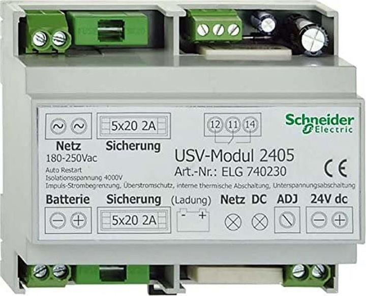 Produktbild Schneider Electric USV-Netzteil 24VDC ohne Batterie für ELG740230