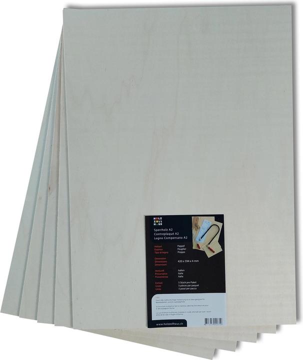 Image du produit Holz Zollhaus Panneaux de contreplaqué pour le bricolage 5 pièces, A2