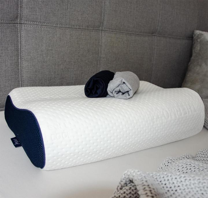 Image du produit Aspero Oreiller viscoélastique avec taie d'oreiller Wavre (60 x 30 x 12 cm)