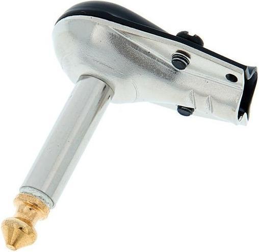 Produktbild Hicon HI-J63MA05 Klinken-Steckverbinder 6.35 mm Stecker gewinkelt Polzahl 2 Schwarz 1 St.
