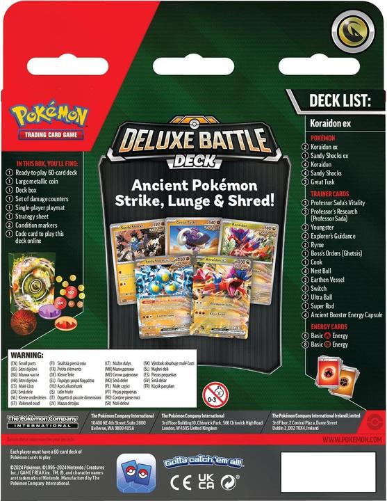 Actual product image Pokémon Koraidon ex Deluxe Battle Deck EN (English, Deck)