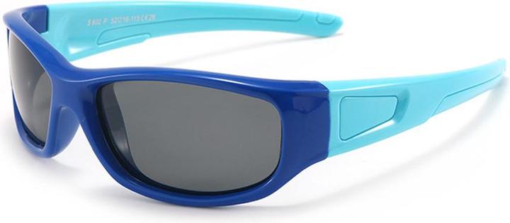 Produktbild Techsuit - Sunglasses Polarised (800-C28) - Sport Type, Flexible, for Kids - Dark Blue / Sky Blue