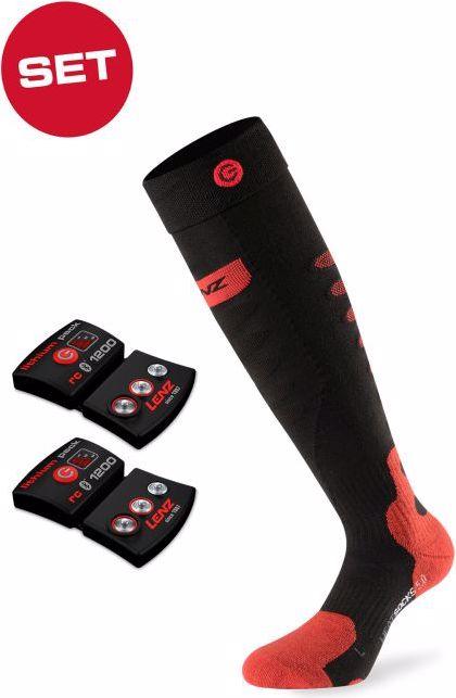 Lenz Heat Sock 5.0 Toe Cap + Lithium Pack rcB 1200 Set (45 - 47)