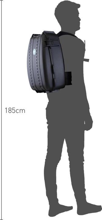 Immagine prodotto HPRC 3500 Zaino vuoto, nero/blu (Zaino per fotocamera, 3 l)