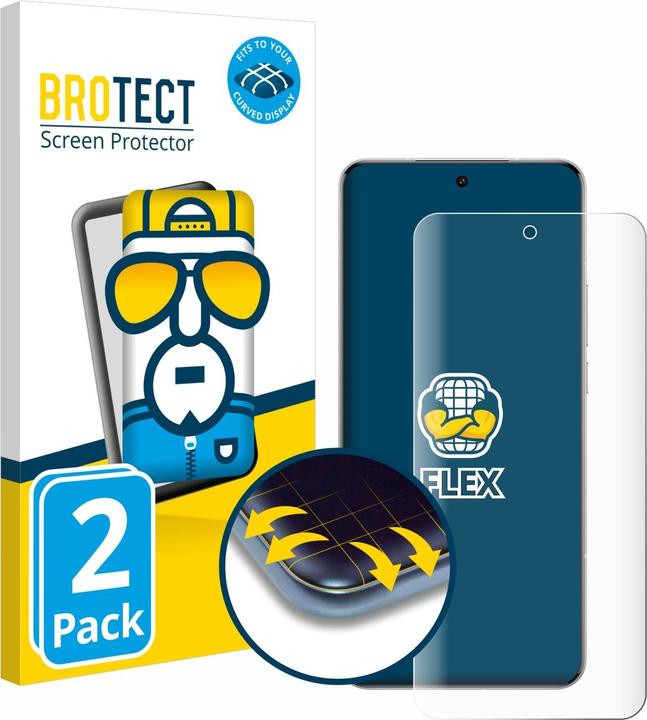 Produktbild BROTECT Fullscreen Schutzfolie Displayschutz Folie Klar Transparent (2 Stück, Xiaomi 15 Ultra)