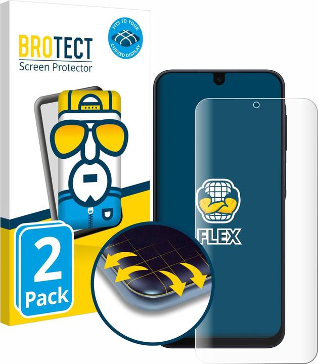 Produktbild BROTECT Fullscreen Schutzfolie Displayschutz Folie Klar Transparent (2 Stück, Samsung Galaxy A16 5G)