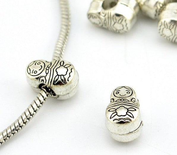 Image du produit Hermex Perle de poupée Babouchka - Argenté (Alliage de zinc)