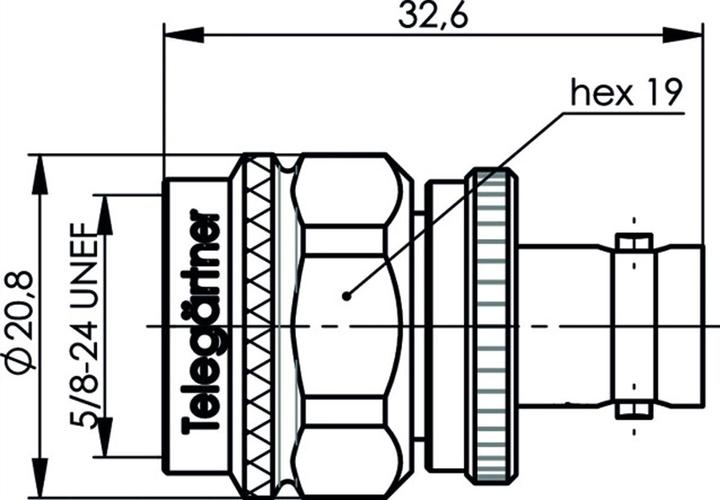 Produktbild Telegärtner BNC-Adapter BNC-Buchse