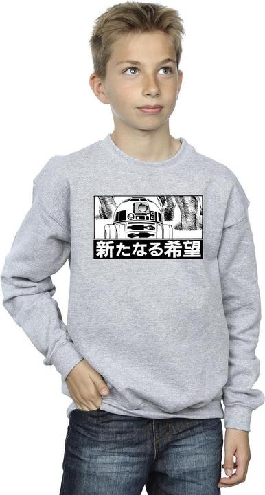 Actual product image Star Wars Boys R2D2 Japanese Sweatshirt (140, 146)