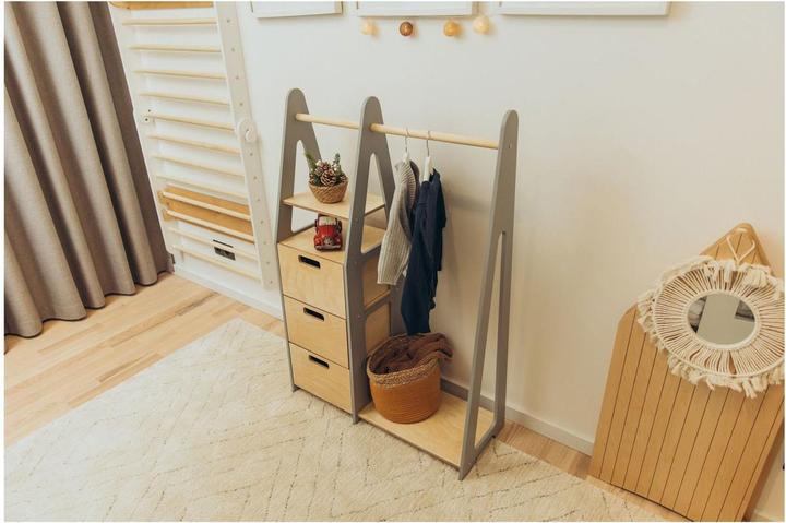 Immagine prodotto Duck Woodworks Armadio per bambini con cassetti