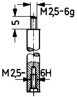 Produktbild Käfer Verlängerung Mass "A" 4mm Mass "B" Länge 40mm plus6
