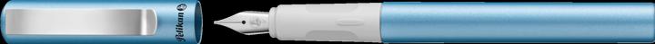 Actual product image Pelikan Fountain pen Pina Colada blue metallic 1+1 TP/FS blue folding box (Blue Metallic, 1 x)