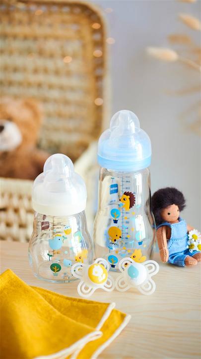 Produktbild MAM Feel Good Glasflasche assortiert (170 ml)