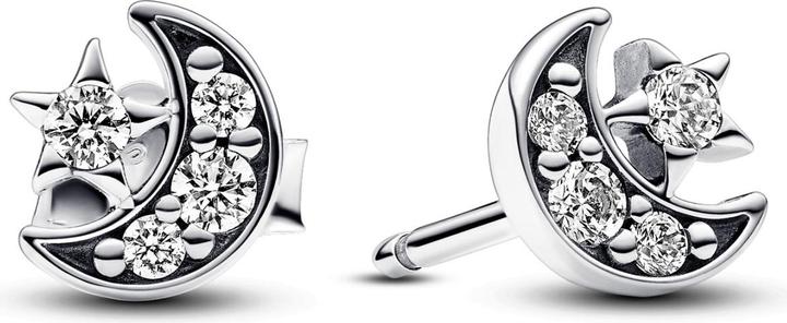 Image du produit Pandora Boucles d'oreilles Lune & Étoile étincelantes (Argent massif)