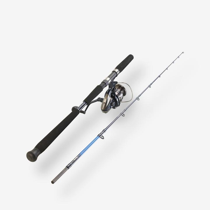 Immagine prodotto Caperlan Set da pesca canna da jigging Ilicium 500 Jigging 6.2" 30 lbs (Asta a tutto tondo, Set da pesca, 190 cm)