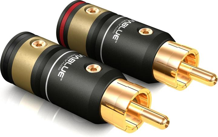Produktbild ViaBlue NF-S1 ZILVEREN QUATTRO RCA KABEL (Stereo versie) 1 Meter (1 m)