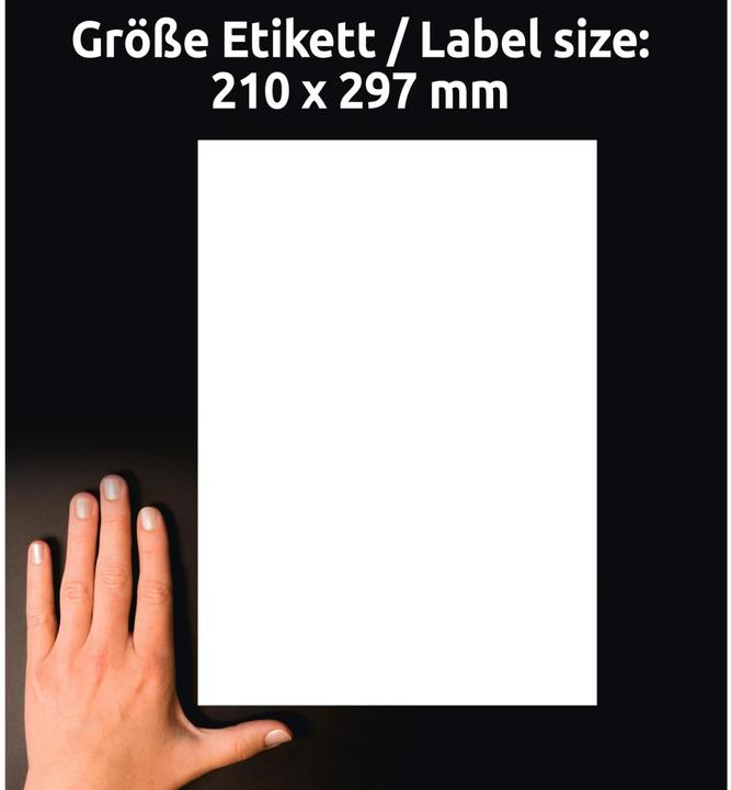 Productafbeelding Avery Etiketten, 210 x 297 mm