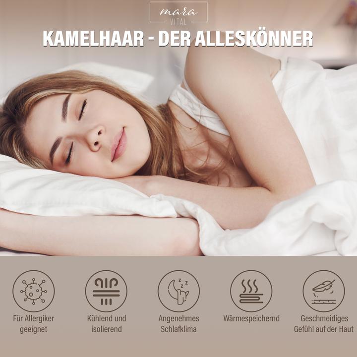 Actual product image Mara Vital Camel hair blanket (200 x 210 cm)