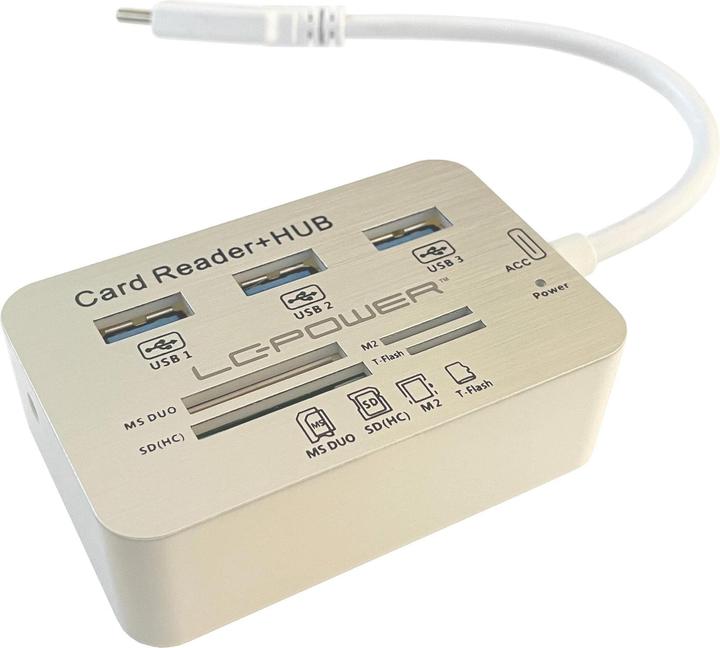 Produktbild LC-Power USB-Hub LC-HUB-C-CR (USB-C, 7 Ports)